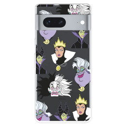 Funda para Google Pixel 7 5G Oficial de Disney Villanas Patrón - Villanas Disney