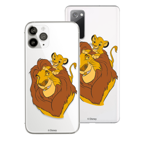 Officiële Disney Mufasa en Simba Silhouette Case - The Lion King