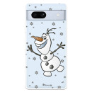 Funda para Google Pixel 7A Oficial de Disney Olaf Transparente - Frozen