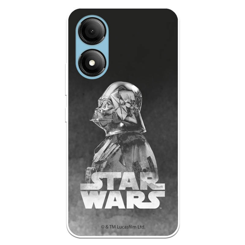 Funda para ZTE Blade A33s Oficial de Star Wars Darth Vader Fondo negro - Star Wars