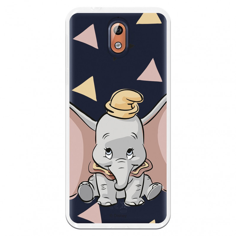 Carcasa Oficial Disney Dumbo silueta transparente para Nokia 3.1 - Dumbo- La Casa de las Carcasas