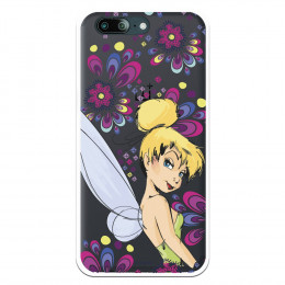 Carcasa Oficial Disney Campanilla Flores Transparente para OnePlus 5 - Peter Pan- La Casa de las Carcasas