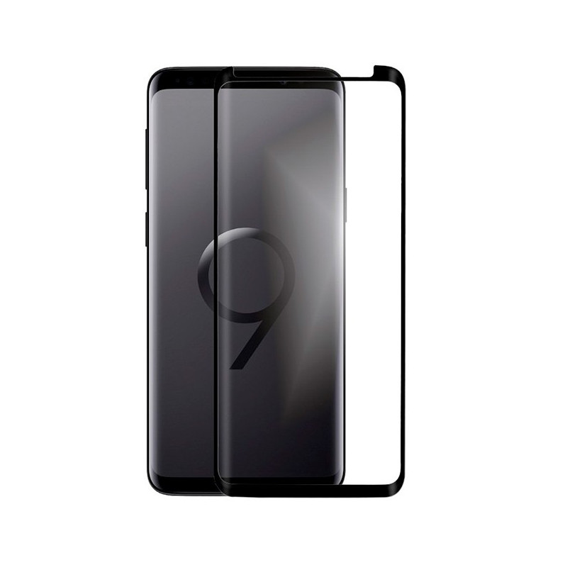 Volledig zwart gehard glas voor de Samsung Galaxy S9 Plus