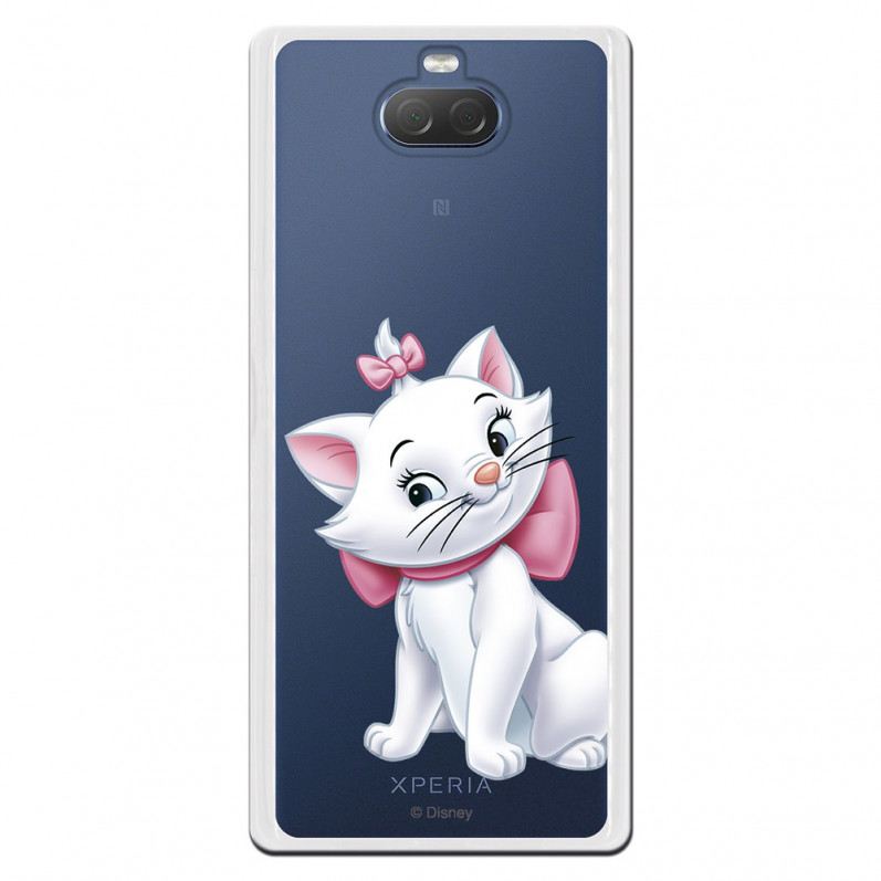 Officiële Disney Marie Silhouette transparante hoes voor Sony Xperia 10 - The Aristocats