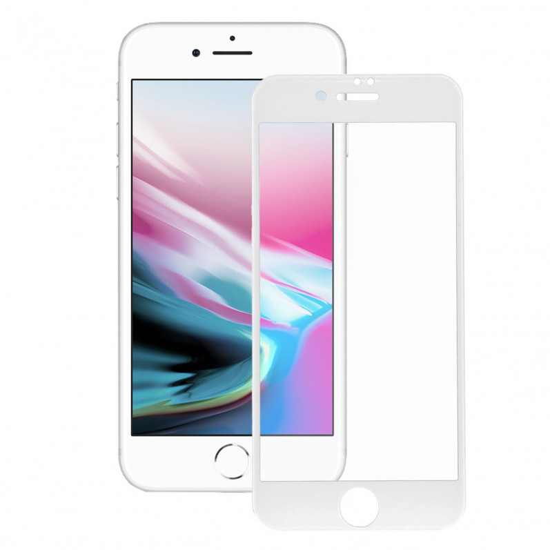 Compleet wit gehard glas voor iPhone 6