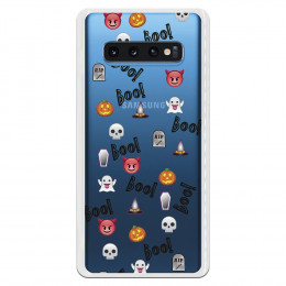 Carcasa Halloween Icons para Samsung Galaxy S10 Plus- La Casa de las Carcasas