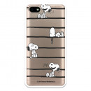 Case voor Xiaomi Redmi 6A Official Peanuts Snoopy Lines - Snoopy