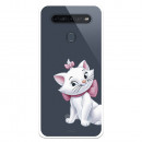 Funda para LG K51S Oficial de Disney Marie Silueta - Los Aristogatos