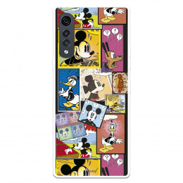 Funda para LG Velvet 5G Oficial de Disney Mickey Comic - Clásicos Disney