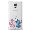 Funda para Samsung Galaxy S5 Oficial de Disney Angel & Stitch Beso - Lilo & Stitch