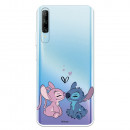 Funda para Huawei P Smart Pro Oficial de Disney Angel & Stitch Beso - Lilo & Stitch