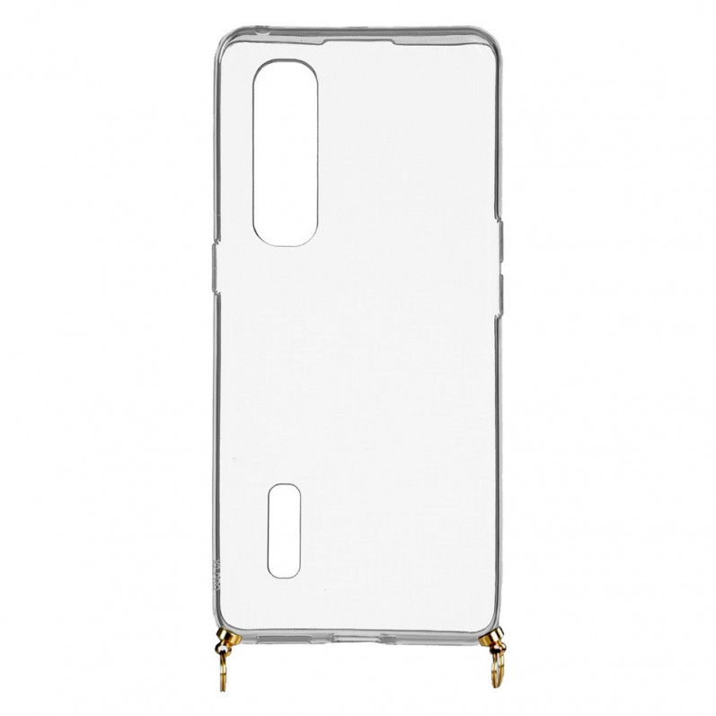 Funda Silicona Colgante Transparente para Oppo Find X2 Pro- La Casa de las Carcasas