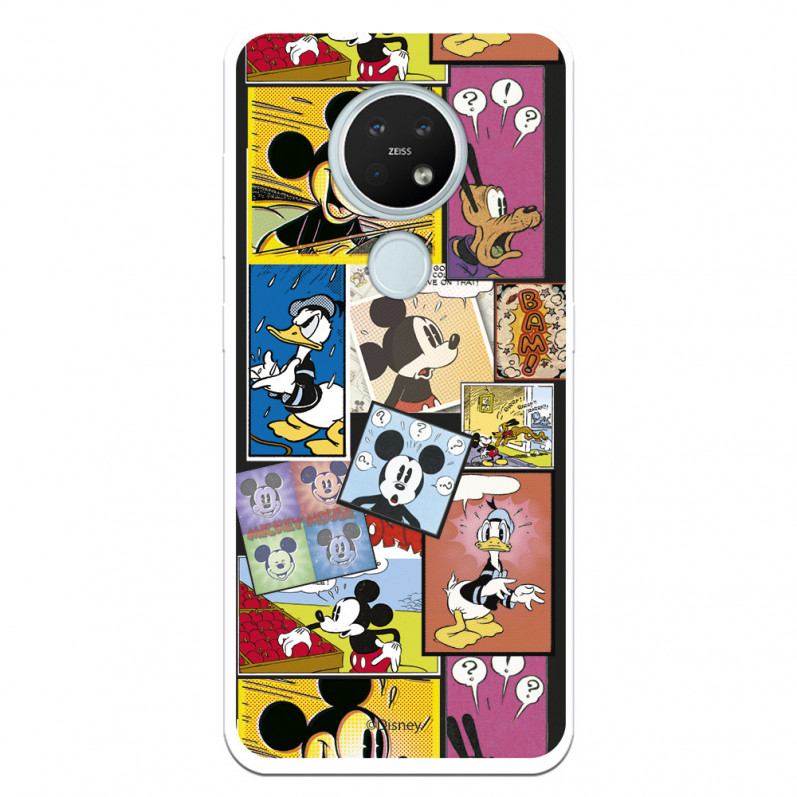 Funda para Nokia 7.2 Oficial de Disney Mickey Comic - Clásicos Disney