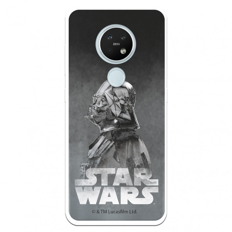 Funda para Nokia 7.2 Oficial de Star Wars Darth Vader Fondo negro - Star Wars