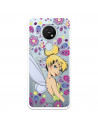 Funda para Nokia 7.2 Oficial de Disney Campanilla Flores - Peter Pan