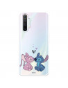 Funda para Realme X2 Oficial de Disney Angel & Stitch Beso - Lilo & Stitch