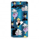 Funda para LG Q60 Oficial de Disney Villanas Patrón - Villanas Disney