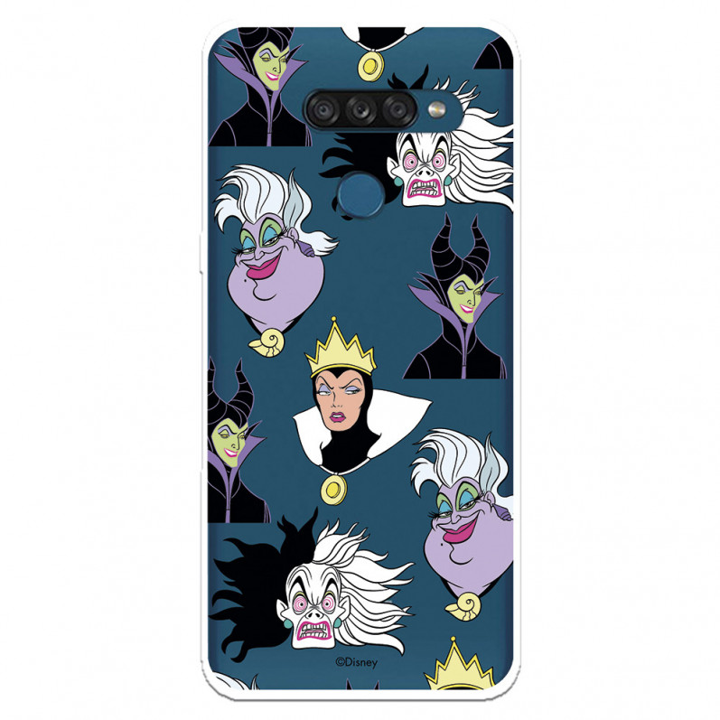 Funda para LG K50S Oficial de Disney Villanas Patrón - Villanas Disney