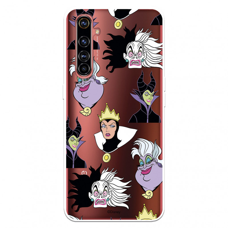 Funda para Realme X50 Pro Oficial de Disney Villanas Patrón - Villanas Disney