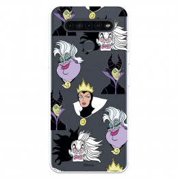 Funda para LG K41S Oficial de Disney Villanas Patrón - Villanas Disney