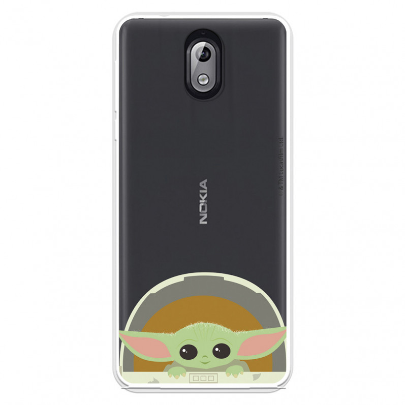 Funda para Nokia 3.1 Oficial de Star Wars Baby Yoda Sonrisas - The Mandalorian