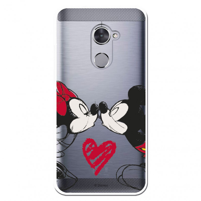 Carcasa Oficial Mikey Y Minnie Beso Clear para Vodafone Smart V8- La Casa de las Carcasas