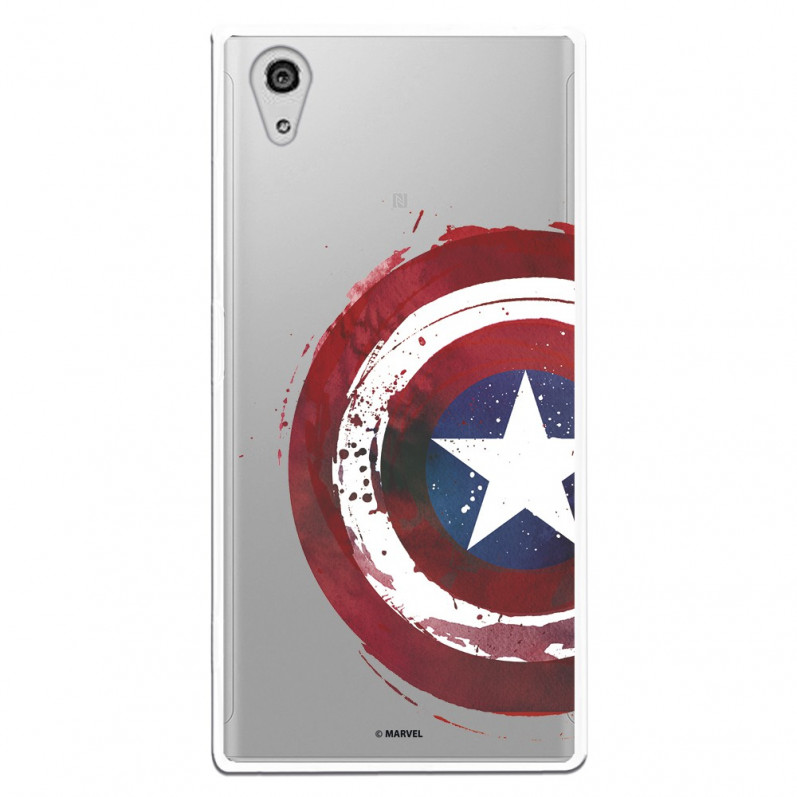 Carcasa Oficial Escudo Capitan America para Sony Xperia XA1 Plus- La Casa de las Carcasas