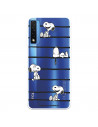 Funda para TCL 20 5G Oficial de Peanuts Snoopy rayas - Snoopy