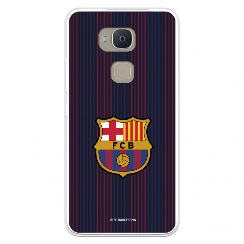 Coque pour Bq Aquaris V du FC Barcelone Lignes Blaugrana - Licence Officielle du FC Barcelone