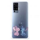 Funda para Vivo X51 Oficial de Disney Angel & Stitch Beso - Lilo & Stitch