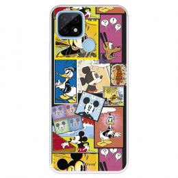 Funda para Realme C21 Oficial de Disney Mickey Comic - Clásicos Disney