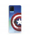 Funda para Oppo A55 4G Oficial de Marvel Capitán América Escudo Transparente - Marvel