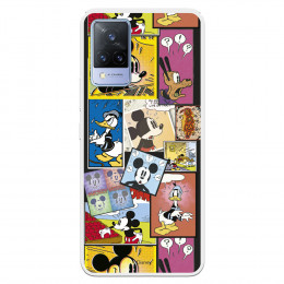 Funda para Vivo V21 5G Oficial de Disney Mickey Comic - Clásicos Disney