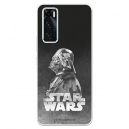 Funda para Vivo Y70 Oficial de Star Wars Darth Vader Fondo negro - Star Wars