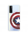 Funda para Vivo Y70 Oficial de Marvel Capitán América Escudo Transparente - Marvel