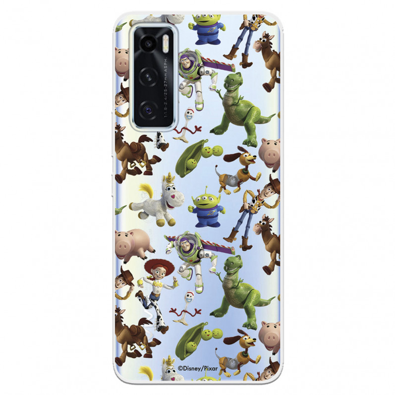 Funda para Vivo Y70 Oficial de Disney Muñecos Toy Story Siluetas - Toy Story