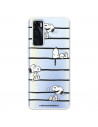 Funda para Vivo Y70 Oficial de Peanuts Snoopy rayas - Snoopy