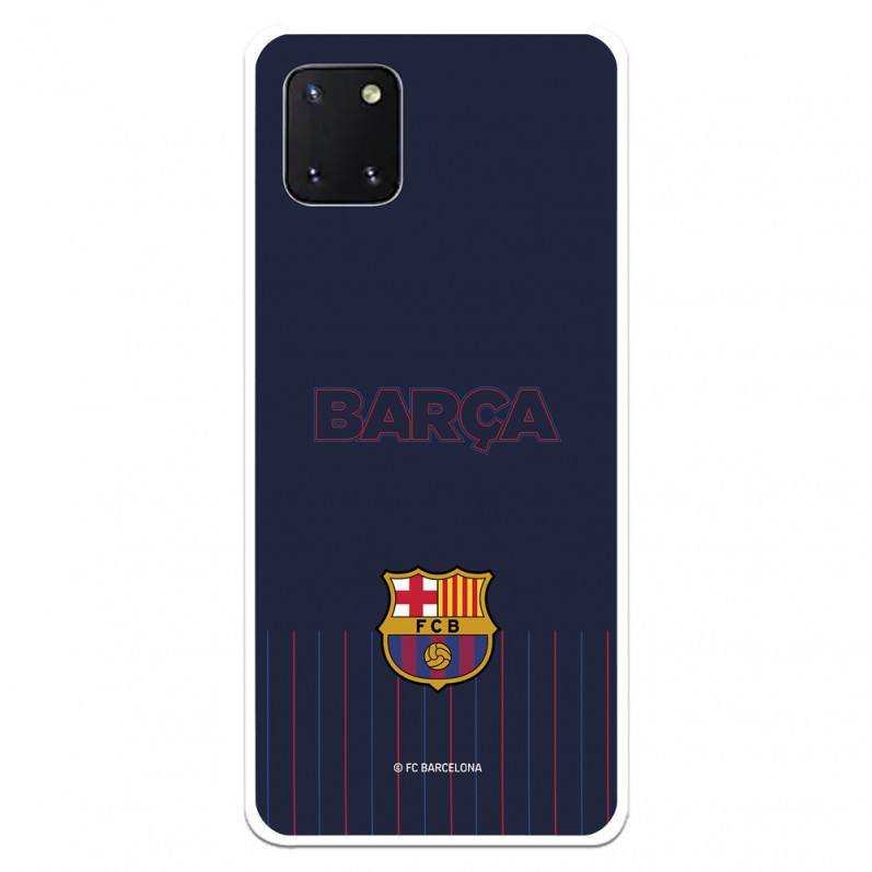 Fundaara Samsung Galaxy Note10 Lite del Barcelona Barsa Fondo Azul - Licencia Oficial FC Barcelona