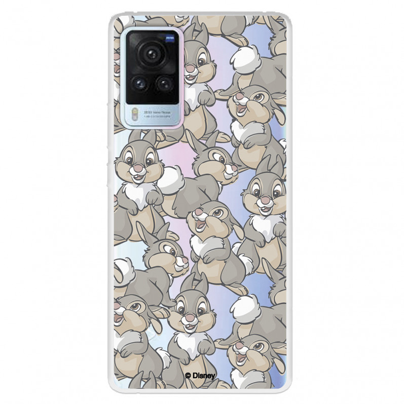 Funda para Vivo X60 Pro Oficial de Disney Tambor Patrones - Bambi