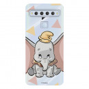 Funda para TCL 10 L Oficial de Disney Dumbo Silueta Transparente - Dumbo