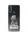 Funda para TCL 20 SE Oficial de Star Wars Darth Vader Fondo negro - Star Wars