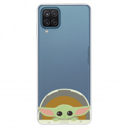 Funda para Samsung Galaxy M12 Oficial de Star Wars Baby Yoda Sonrisas - The Mandalorian