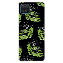 Funda para Samsung Galaxy M12 Oficial de Disney Maléfica Patrón Verde - Villanas Disney