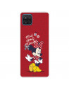 Funda para Samsung Galaxy M12 Oficial de Disney Minnie Mad About - Clásicos Disney