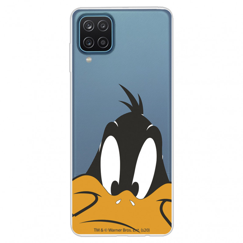 Funda para Samsung Galaxy M12 Oficial de Warner Bros Pato Lucas Silueta Transparente - Looney Tunes