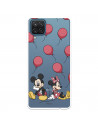 Funda para Samsung Galaxy M12 Oficial de Disney Mickey y Minnie Globos - Clásicos Disney