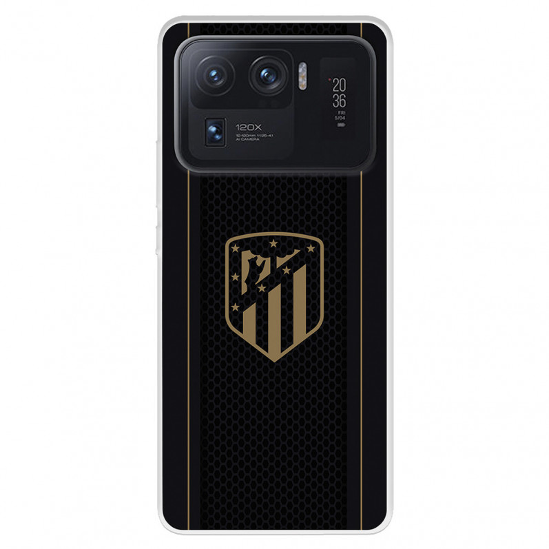Etui Atlético de Madrid do Xiaomi Mi 11 Ultra Gold Crest czarne tło – oficjalna licencja Atlético de Madrid