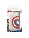 Funda para Samsung Galaxy A03s Oficial de Marvel Capitán América Escudo Transparente - Marvel