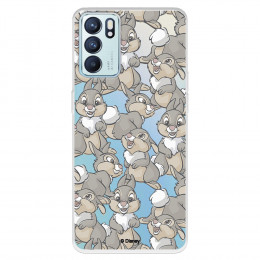 Funda para Oppo Reno6 Oficial de Disney Tambor Patrones - Bambi