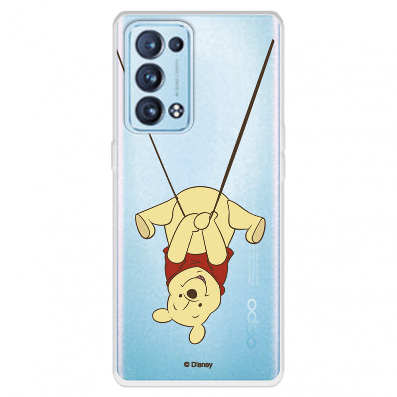 Funda para Oppo Reno6 Pro Oficial de Disney Winnie  Columpio - Winnie The Pooh